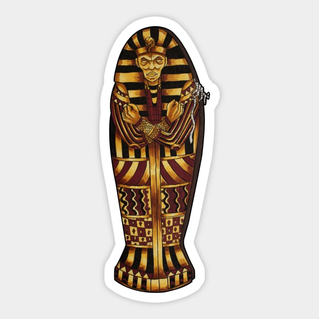 Pharaoh Sticker by Dracuria